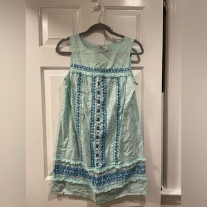 Vineyard Vines Shift Dress, Size 4, Blue and Green
